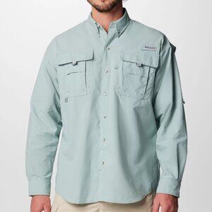 Columbia Men's PFG Bahama Long Sleeve Fishing Shirt 3XL Blue